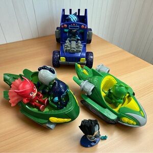 PJ Mask Toys Action figures and Vehicles 9 Piece Lot